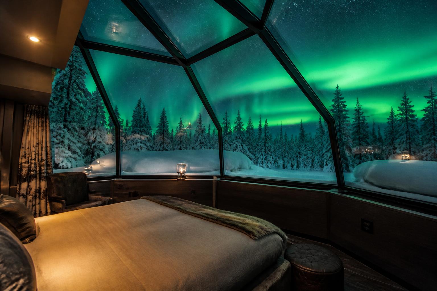 Glass Igloo Night